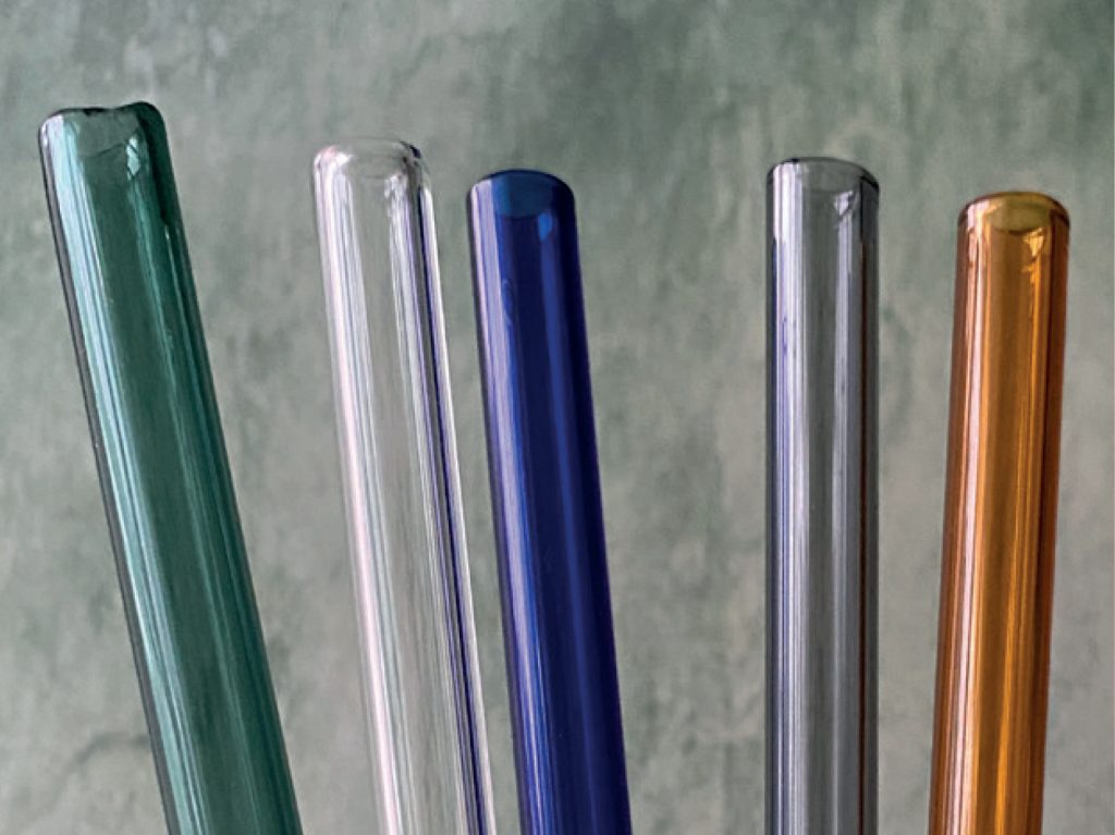 Pailles personnalisées en verre